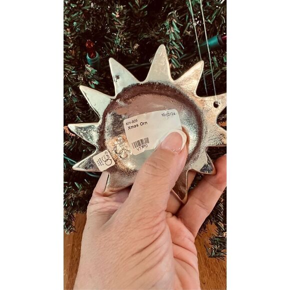 Gilded Sun Ceramic Christmas Ornament - Picture 5 of 5